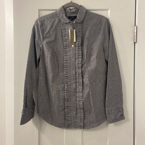 NWT J Crew Ruffle Button-down Shirt